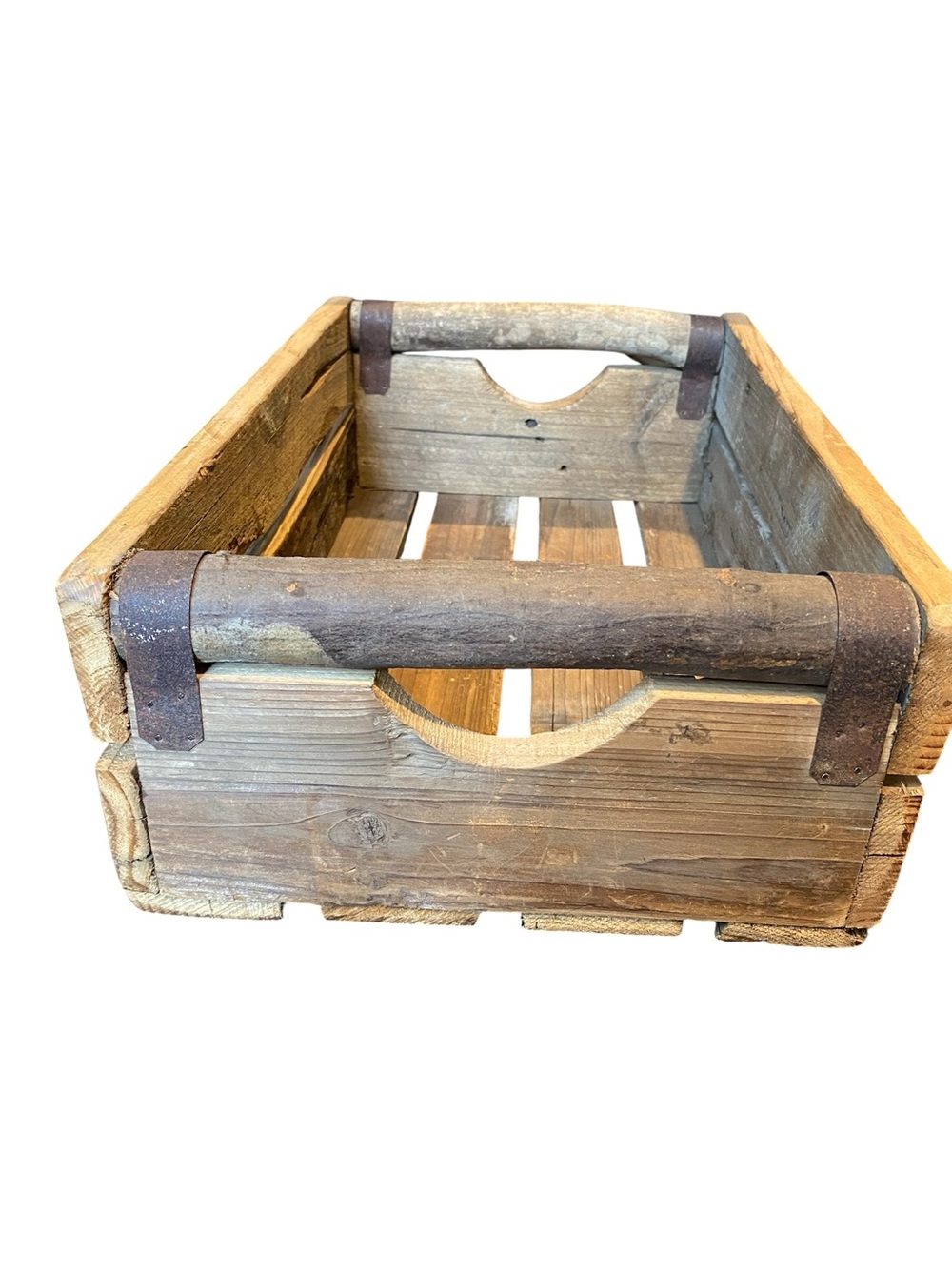 HANDMADE RUSTIC VINTAGE WOOD CRATE - Picture 6 of 7
